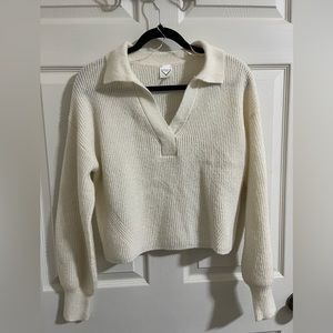 Freshman 1996 White Sweater w/ collar